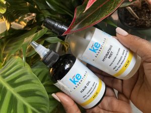 ke hair oil and spray