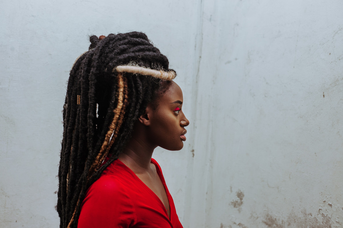 black woman with natural hair