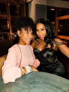 black girls having dinner