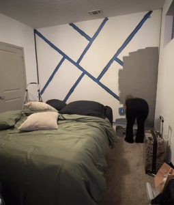 painting a wall