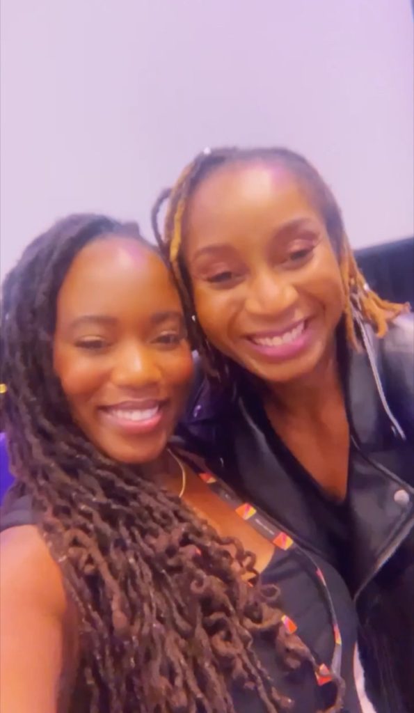 african woman stella ihenacho and american woman airess rembert