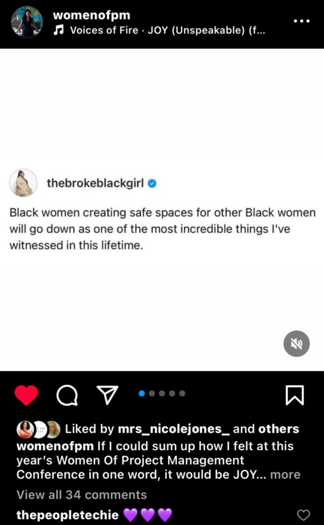women of project management instagram post boss moves