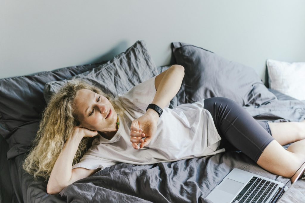 highly productive white woman