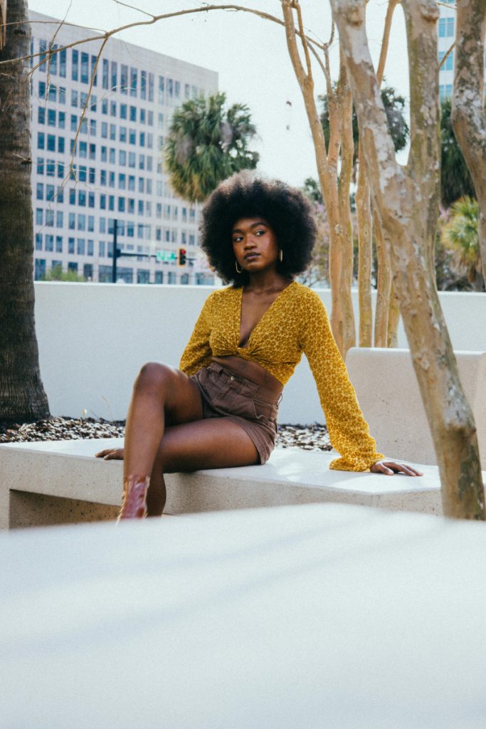 black women with an afro blogging mistakes and blogging goals